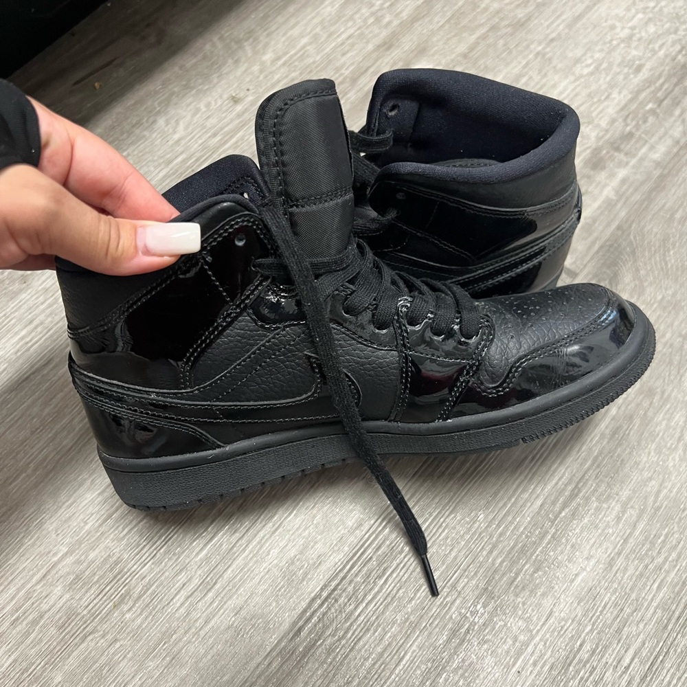 Black High-Top Sneakers